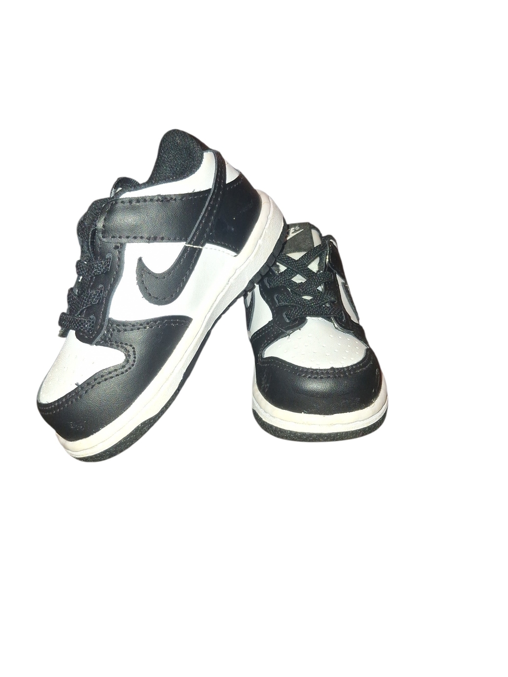 Nike Kids Black and White Low-Top Sneakers